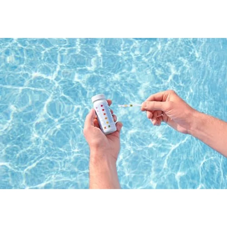 Bestway Flowclear Dosierschwimmer Testkit, 12,5 cm Ø für einfache Chemieüberprüfung und kristallklares Poolwasser – Bild 4