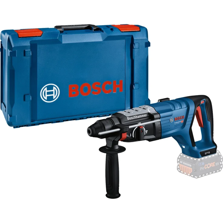 BOSCH Akku-Bohrhammer GBH 18V-28 D Professional solo, 18Volt XL-BOXX, bürstenloser Motor, 3,4 Joule Schlagenergie, LED-Lampe, Vibration Control, inkl. Zusatzhandgriff und Tiefenanschlag – Bild 1