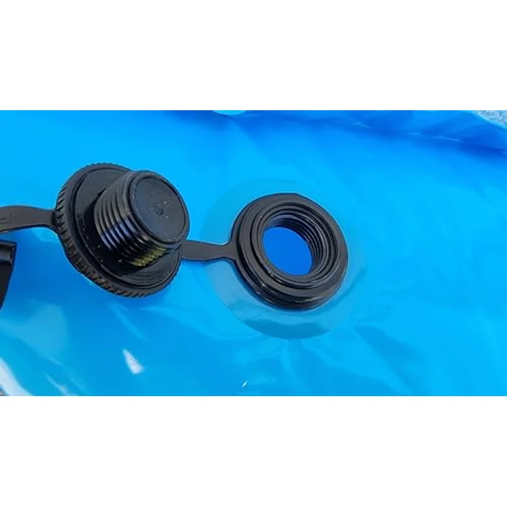 HC Garten & Freizeit Poolkissen Set 5 tlg., PVC Winterkissen mit Schraubventil und eingeschweißten Ösen – Bild 4