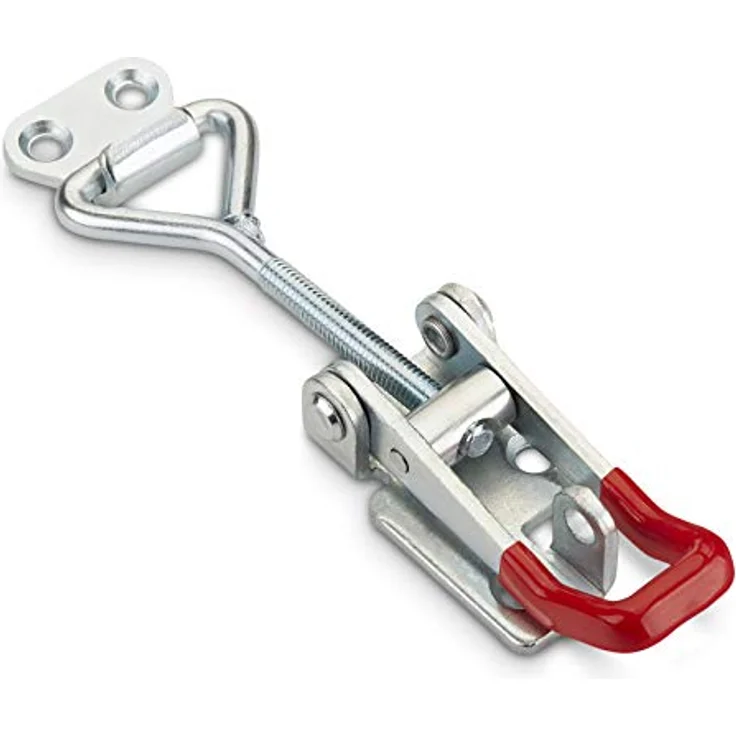 SOTECH 6er Set Spannverschluss M6, abschließbar, Haltekraft 220kg, verzinkter Stahl mit Gummiüberzug – Bild 2