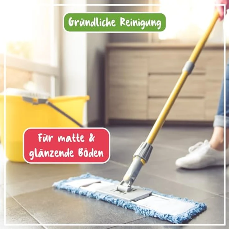 POLIBOY BIO Boden Reiniger - Universalreiniger für Bodenbeläge - streifenfrei mit Frischeduft - Vegan - 1er Pack - 5L - Made in Germany – Bild 3