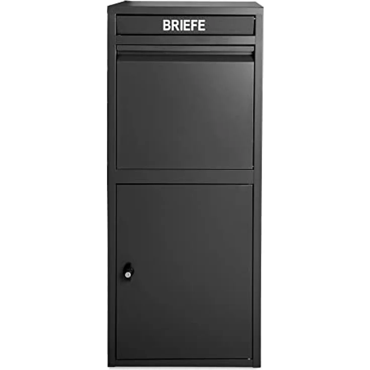 Ondis24 1-türige Korona Paketbox Postbox für Pakete, Päckchen, Warensendungen und Briefe mit Paketsafe (103 cm, Schwarz) – Bild 4