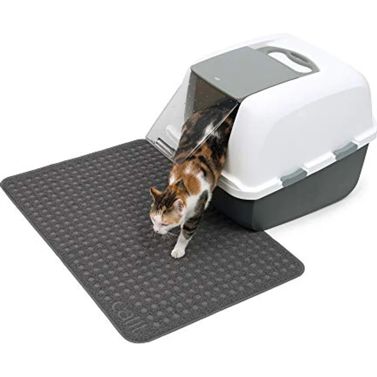 Catit Einstreuauffangmatte, für Katzentoiletten, 60 x 90cm, grau – Bild 5