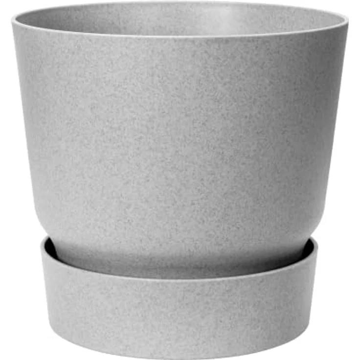 elho Greenville Rund 30 Blumentopf für Außen - Selbstbewässerungstopf Groß - 100% recyceltem Plastik - Ø 29.5 x H 27.8 cm - Grau/Living Beton – Bild 2