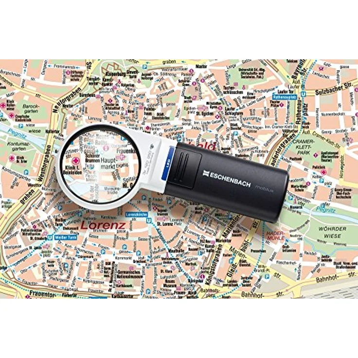 Eschenbach Optik Lupe Handlupe mit LED-Beleuchtung mobiluxLED Vergrößerung: 3x Linsengöße: (Ø) 60mm – Bild 2