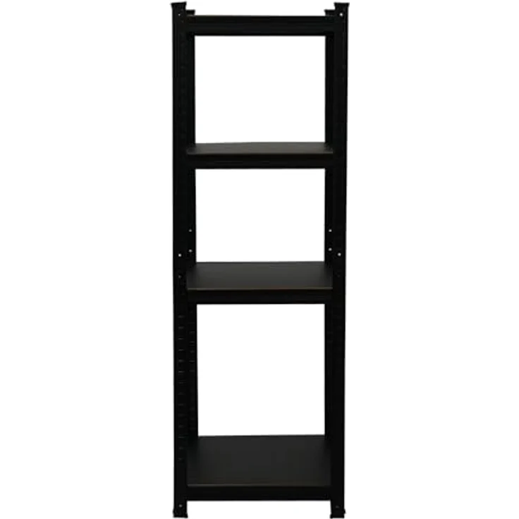 PROREGAL® Schwerlastregal All Black Series Schwerlastregal Ragnar 150x45x45cm Matt Schwarz - Lagerregal mit hoher Belastbarkeit von bis zu 100 kg pro Ebene – Bild 4