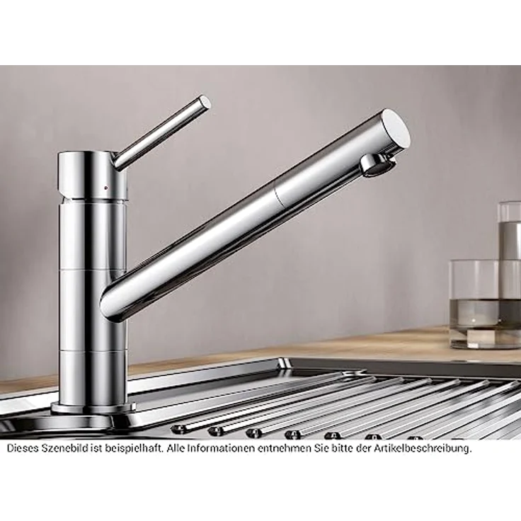 Blanco KANO Hochdruck Küchenarmatur, 360° schwenkbarer Auslauf, schwarz matt, Art. Nr. 526667 – Bild 2
