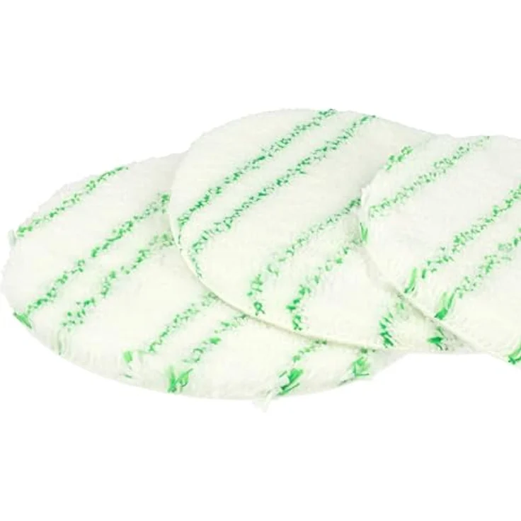 Vhbw Polierpad-Set für Kärcher FP 303, 6x Polierscheiben für Laminat, Durchmesser 12,5 cm, weiß/grün, waschbar bis 60°C – Bild 7