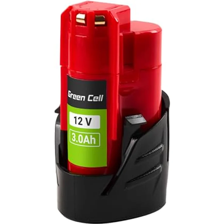 Green Cell 12V 3Ah Li-Ion Akku für Milwaukee M12 Elektrowerkzeuge — Hochleistungs Ersatzakku mit bis zu 1000 Ladezyklen, kompatibel mit 4932451388 – Bild 2