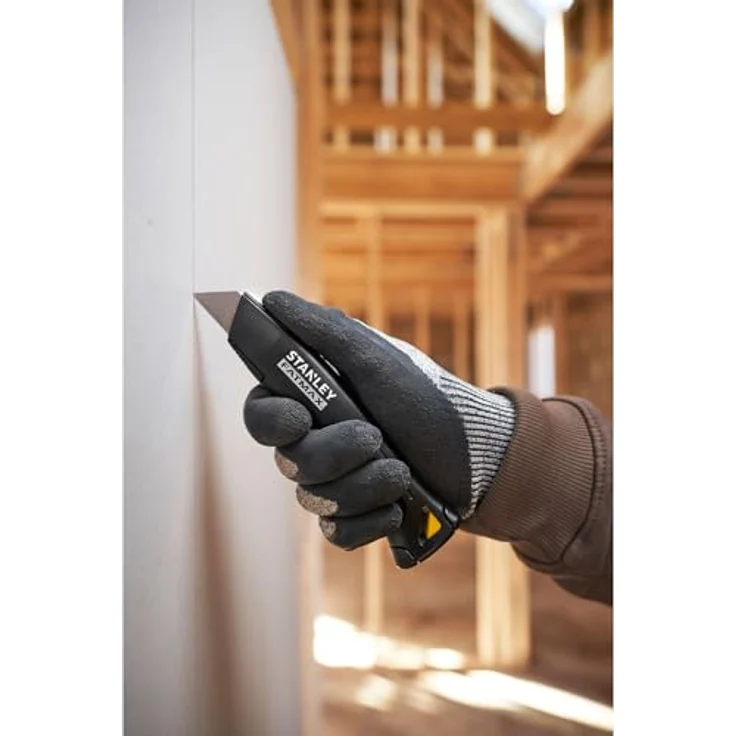 STANLEY FMHT10500-0, Cuttermesser mit feststehender Klinge, schwarz, inkl. 2 Trapezklingen und 1 Hakenklinge, ergonomisches Design für professionelle Anwendungen – Bild 21