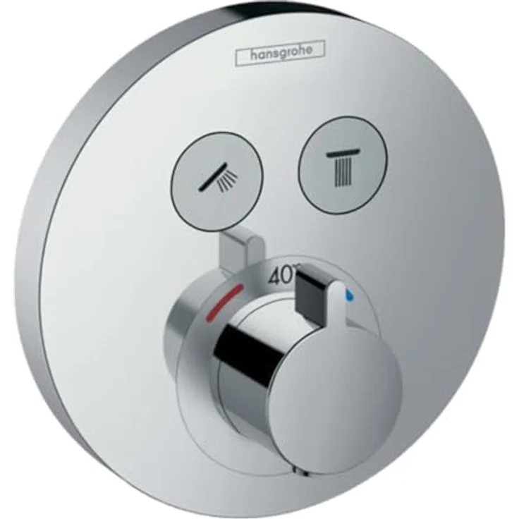 hansgrohe ShowerSelect S Unterputz Thermostat, für 2 Funktionen, Chrom – Bild 2