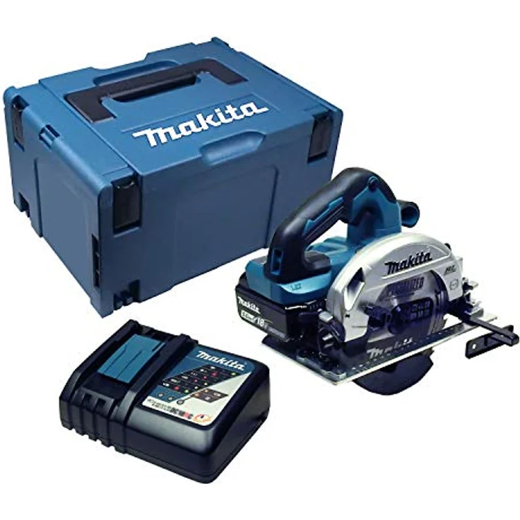 Makita DHS 660 Akku-Handkreissäge mit Akku 5 Ah und Ladegerät im Makpac – Bild 2