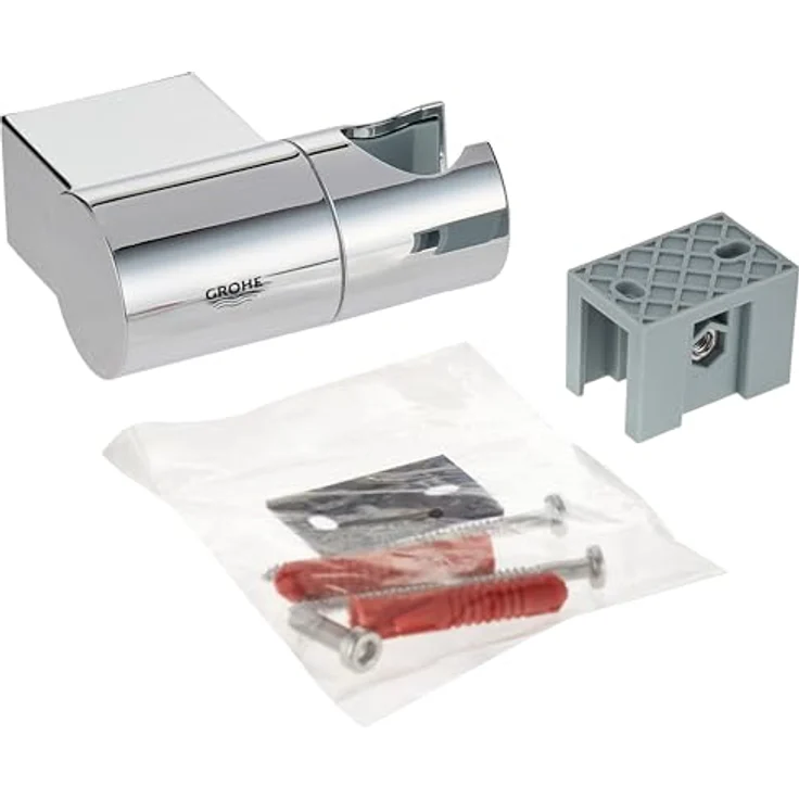 Grohe Brausehalter Rainshower, Handbrausehalter verstellbar - Chrom – Bild 2