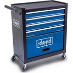 Scheppach Werkstattwagen 'TW1300', 33 x 75,5 x 62,6 cm, mit 4 schwenkbaren Rollen und 120 kg Tragfähigkeit, platzsparend und mit Antirutschmatte in den Schubladen