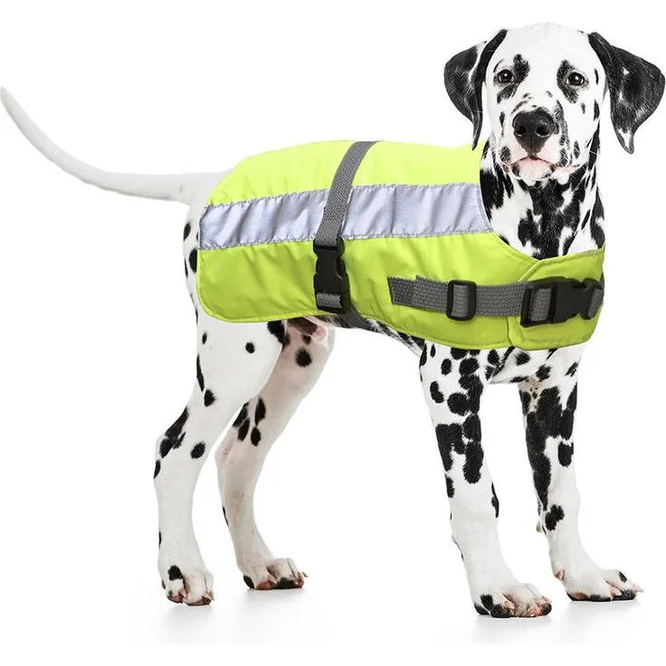 Duvoplus Flectacoat, reflektierender Hundemantel aus Flectalon®, wärmeisolierend und wasserabweisend, fluoreszierendes Design