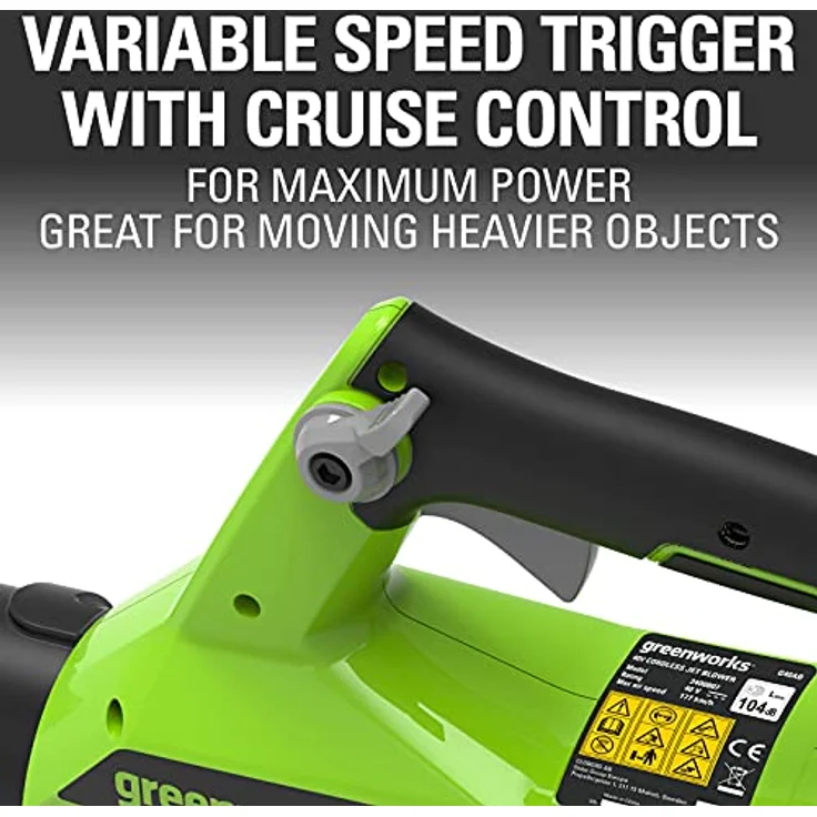 Greenworks 40V Akku-Axial-Laubbläser inklusive 2Ah Akku mit Ladegerät - 2400807UA – Bild 4