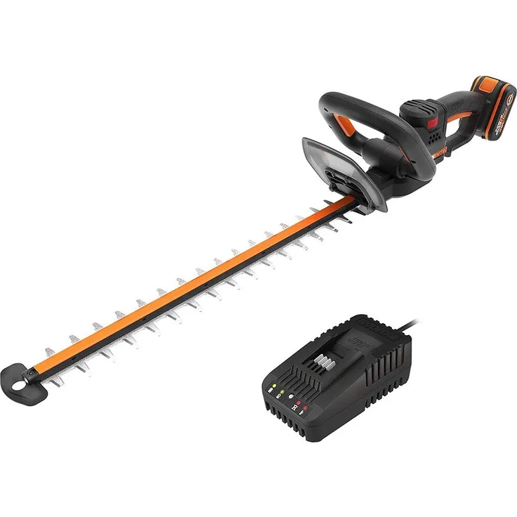 Worx Akku-Heckenschere 20 V Nitro WG263E, 20V / 2,0 Ah Akku, bürstenlos, 27 mm Schnittkapazität, Li-lon, grün