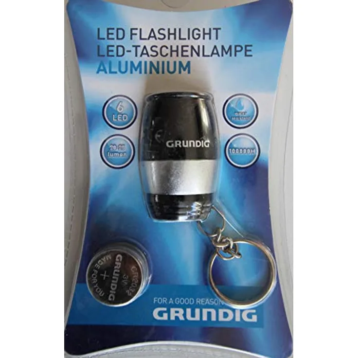 Grundig Taschenlampe alu oval 6 LED 34572