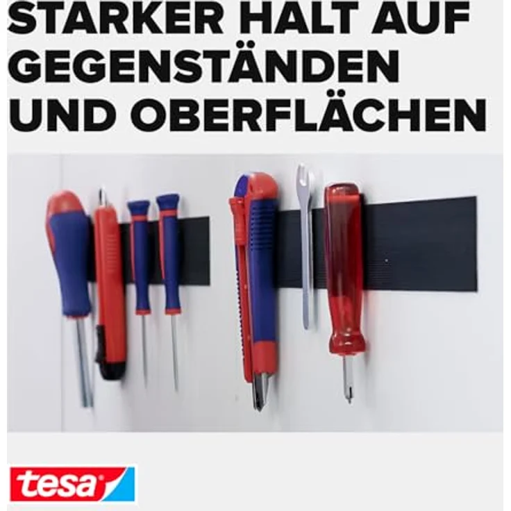 tesa Klettband On & Off 50 mm x 1 m, schwarz - Preisvergleich – Bild 3