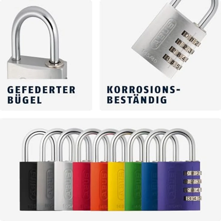 ABUS 48806 Aluminium-Zahlenschloss 145-40 titan – Bild 3