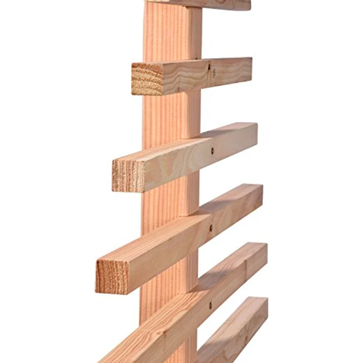 dobar® 58211e Design Rankhilfe Blattform "Fagus" | Rankgitter Massivholz | XXL-Rankgerüst | Dekorativer Sichtschutz | Rankgerüst Kletterpflanzen | Ranknetz Balkon/Terrasse | 84 x 6,5 x 160 cm | Natur – Bild 4