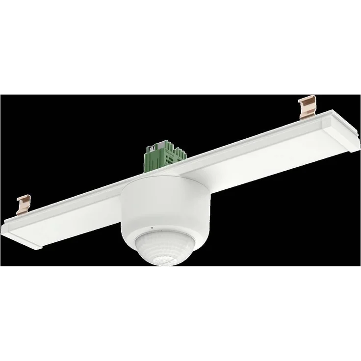 RIDI 2500027 Sensor-Moduleinsatz, Lichtsensor (DALI-2) mit Aluminiumprofil, verkehrsweiß, für LINIA EVO-Tragschienensystem