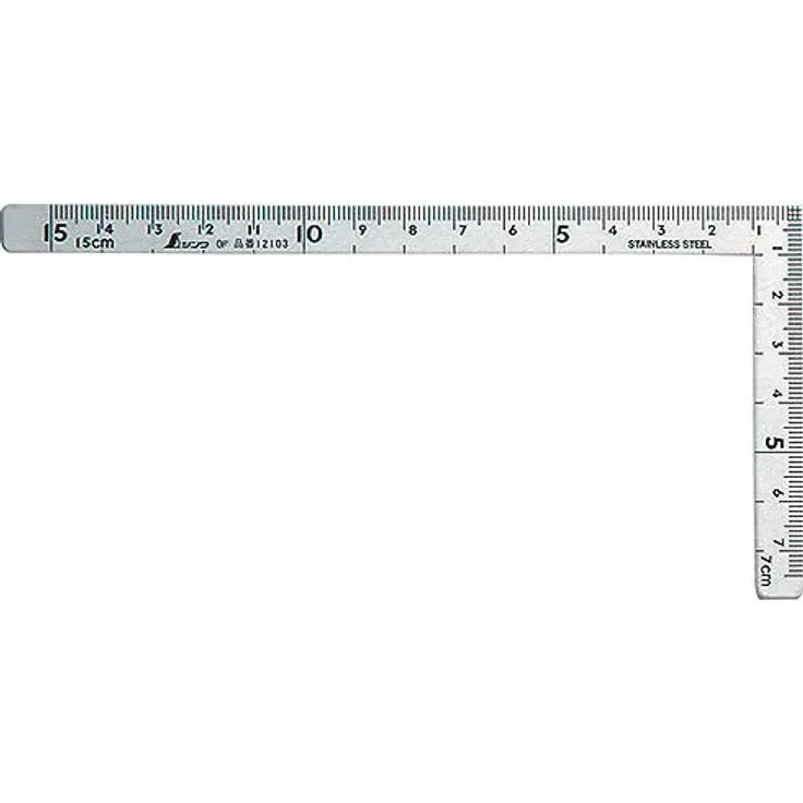 Shinwa 12506 Zimmermannswinkel 150x75mm - by FAMEX - Präzisionswerkzeug Tischlerwinkel Winkelmesser (12103)