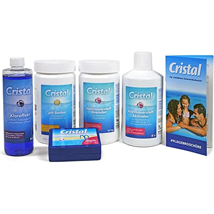Cristal Poolpflege-SET Sauerstoff 4,1 kg - Wasserpflege Starter Set – Bild 5