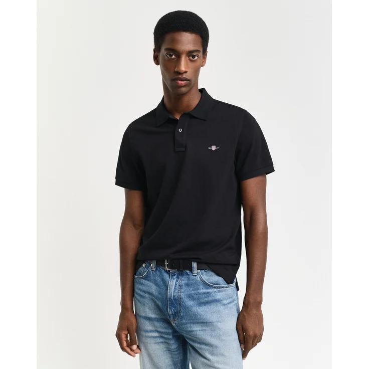 Gant Poloshirt, Regular Fit mit Grafischer GANT-Stickerei, Blau – Bild 1