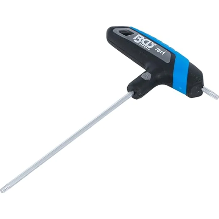 BGS 7611 Schraubendreher mit T-Griff, T-Profil für Torx T15, 115 mm Klingenlänge, Chrom-Vanadium-Stahl, verchromt matt – Bild 1