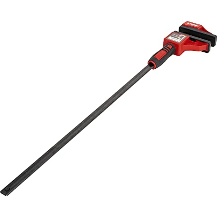 STIER Kompaktzwinge, optimal für Arbeiten auf engem Raum, 600 mm Spannweite, 60 mm Ausladung, große Spannbacken – Bild 3