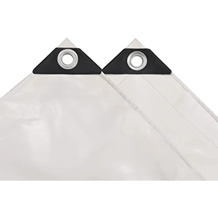 vidaXL Abdeckplane 650 g-m² 6 x 8 m Weiß – Bild 6