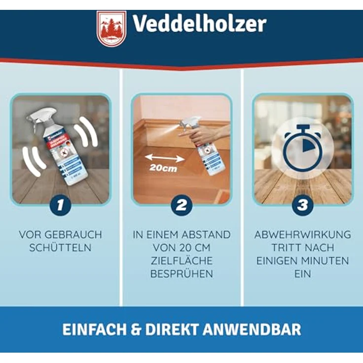 Veddelholzer Insektenspray 500 ml, Papier- & Silberfisch Abwehrspray mit laborgeprüfter Wirksamkeit, sofort und Langzeitschutz – Bild 4