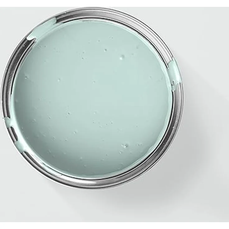 MissPompadour Wandfarbe Grün mit Gletscher, matte Innenfarbe mit sehr hoher Deckkraft, 2,5 L, geruchsneutral und spritzfrei, wasserbasiert – Bild 2