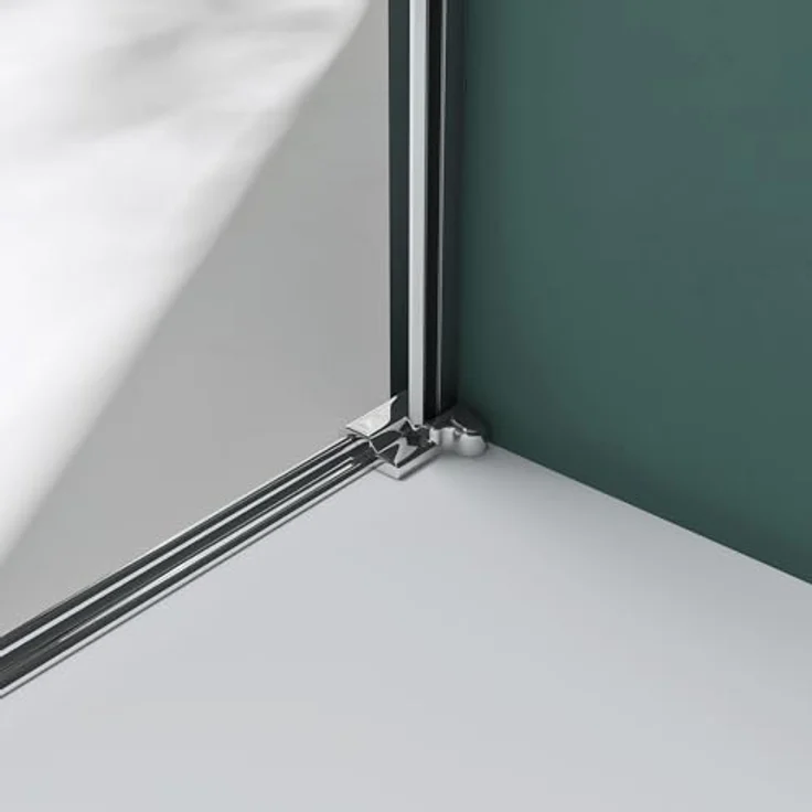 Mai & Mai Dusch-Schwingtür Ter36 Nischendrehtür 8mm ESG-Sicherheitsglas Nanobeschichtung, Eckmontage, 80x195 cm, Aluminium Rahmen, Alu-Schwall-Leiste, Türgriff aus Vollmetall - Preisvergleich – Bild 6