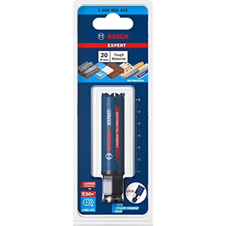 Bosch Lochsäge Expert Tough Material Sägen-Ø 20 mm Schnitttiefe 60 mm Power Change Plus – Bild 2