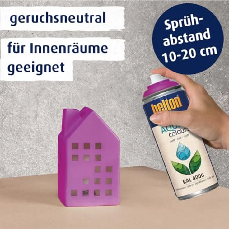 belton free Lackspray 400 ml, Acryl Wasserlack, verkehrspurpur, matt – Bild 3