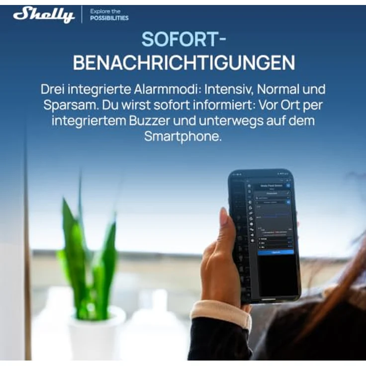 Shelly Flood S Gen4, Smarter WLAN Wassermelder mit Matter, Zigbee, IP67, Edelstahl-Sensorpads, 2 Jahre Batterielaufzeit, Hochwasser- und Regen-Erkennung, kein Hub – Bild 4