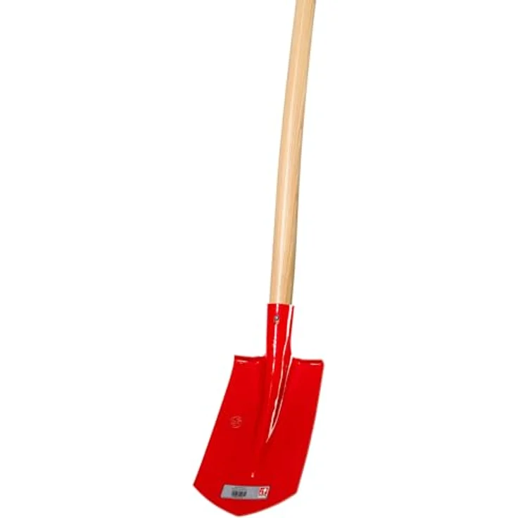 Ideal Spaten Kabelgrabenschaufel 16cm Größe 1, Eschestiel 130cm, Angebogener Trittschutz – Bild 2