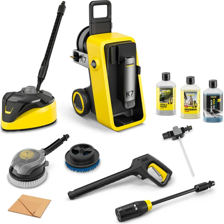 Kärcher Hochdruckreiniger K 7 Comfort Premium Car & Home, max. 180 bar, inkl. Car & Home Cleaning Kit, wassergekühlter Motor, PremiumFlex Schlauchaufwicklung