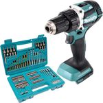 Makita DDF 484 Z Akku-Bohrschrauber, 18 V, 54 Nm, Brushless, 102-tlg. Bit-Set, ohne Akku, ohne Ladegerät