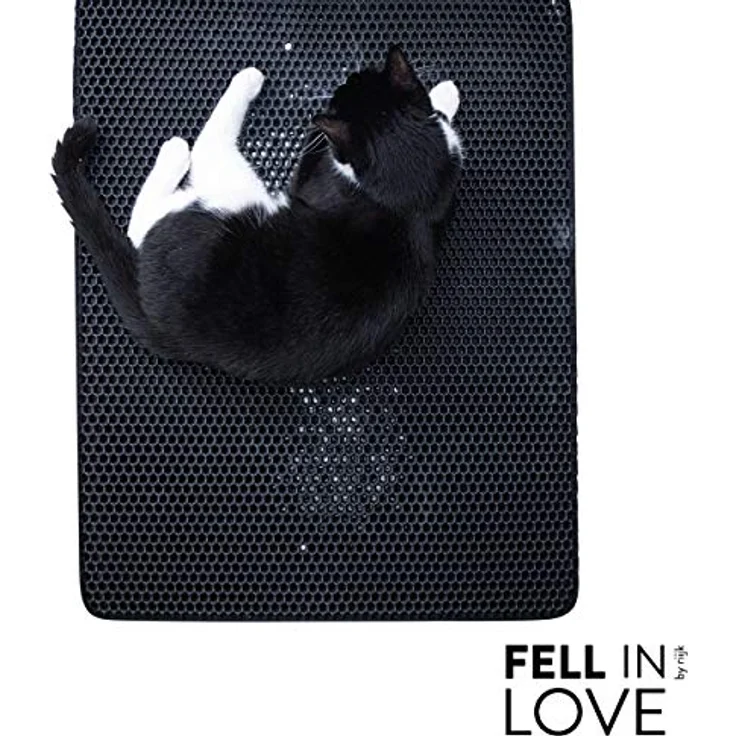 Fellou Katzenklo Matte 75x58 cm | XXL Matte Katzentoilette | perfekte Katzenstreu Matte für die saubere Wohnung | Katzenmatte Katzenklo – Bild 5