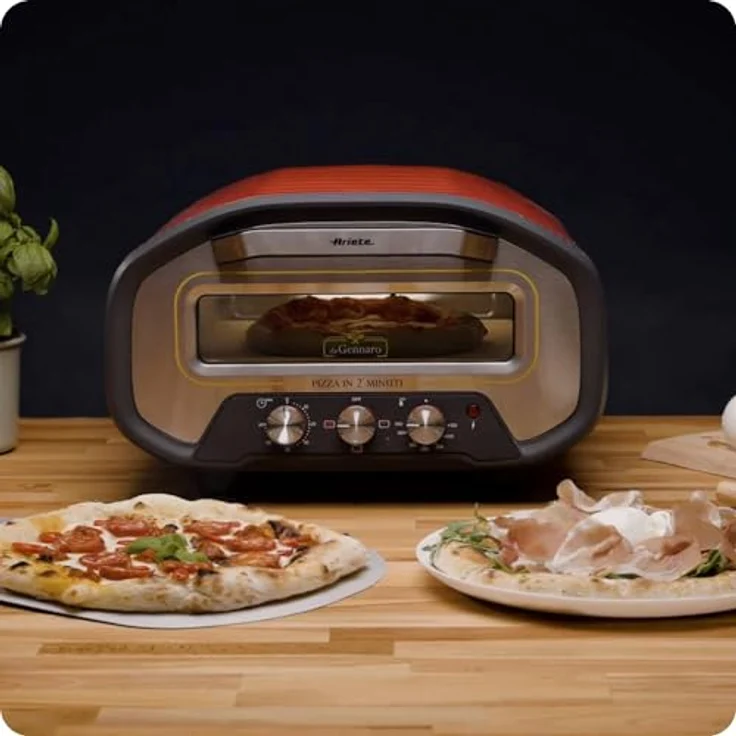Ariete Pizzaofen 3901/00, elektrischer Pizzaofen für knusprige Pizzas – Bild 2