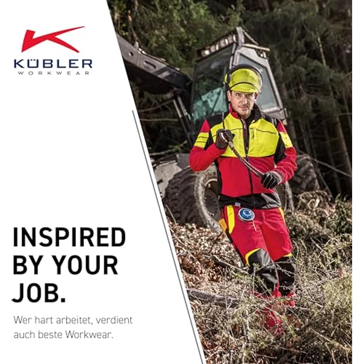 Kübler Forst Ultrashell Jacke 1750, ergonomische Arbeitsjacke mit reflektierenden Elementen und Mesh-Ventilation, Größe M – Bild 6