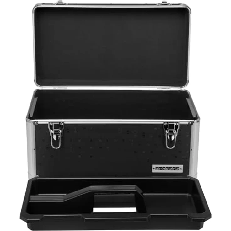 anndora Werkzeugkoffer 28 L Transportbox XL Werkzeugkasten Werkzeugbox - schwarz – Bild 9