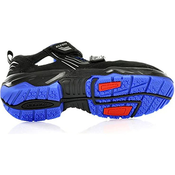 ELTEN AMBITION blue Easy ESD S1 Sicherheitsschuh, Nubukleder/Meshmaterial, atmungsaktives Textilfutter, gepolsterte Lasche, ESD-fähige Sohle, blau – Bild 5