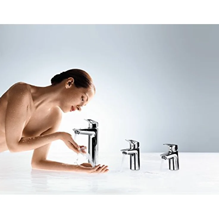 hansgrohe Logis 190, Spültischarmatur mit ComfortZone 190 und Zugstangen-Ablaufgarnitur – Bild 2