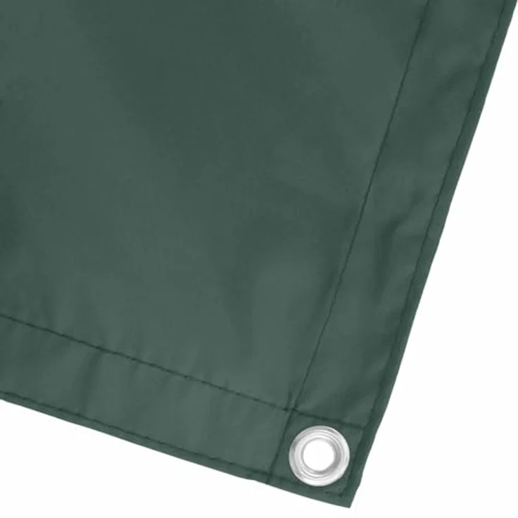 vidaXL Balkonsichtschutz Dunkelgrün 100 x 400 cm, UV-beständiger und wasserfester Oxford-Stoff, moderner Schirm für effektiven Sonnenschutz im Freien – Bild 5