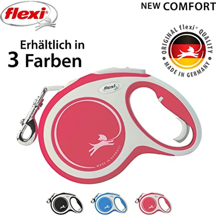 flexi Rollleine New Comfort - rot- L - 8 m, 4000498043806, rot, small – Bild 5