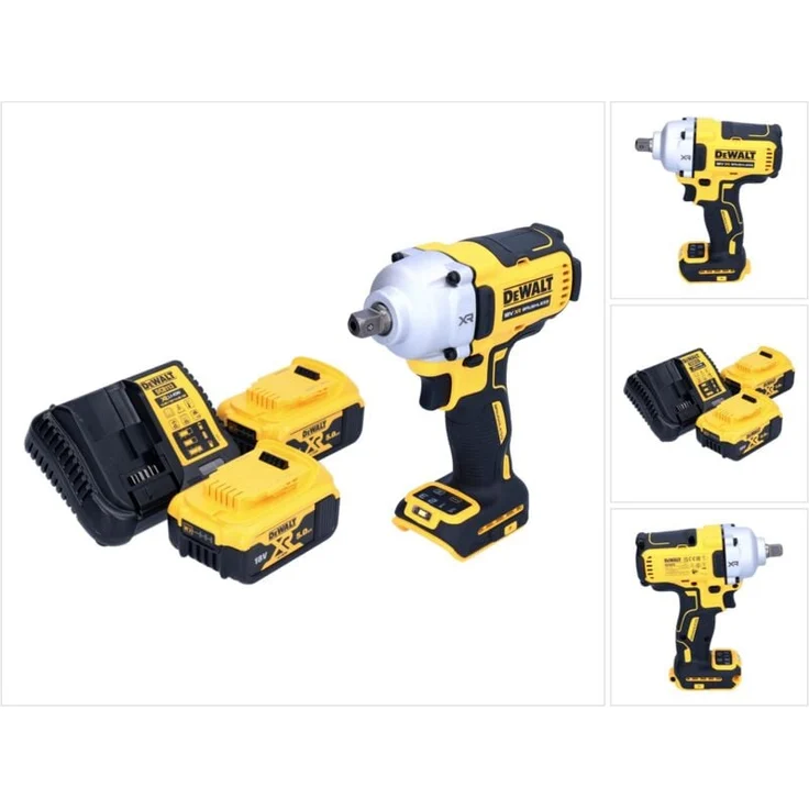 DeWalt DCF 892 P2 Akku Schlagschrauber, 18 V, 812 Nm, 1/2", Brushless, 2x 5,0 Ah Akku + Ladegerät